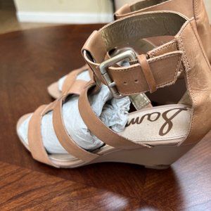 Sam Edelman gladiator wedge sandal with ankle strap (Size 7.5)